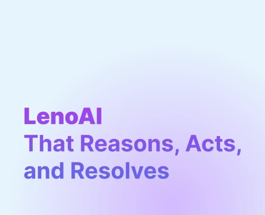 LenoChat AI agent providing instant customer support with smart response suggestions